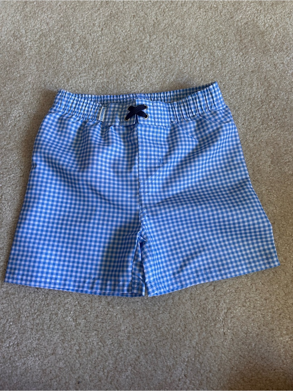 NWT RuggedButts Blue Gingham Swim Trunks - Picture 3 of 7